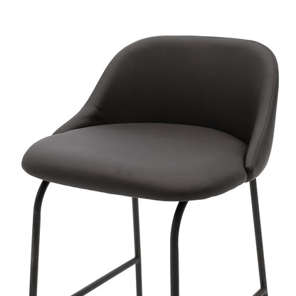 Stool bar Elliot pakoworld metal black with black PU