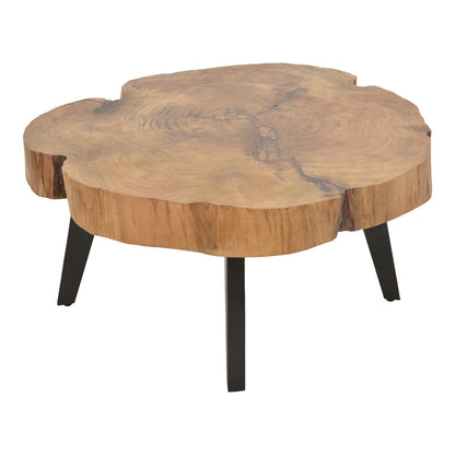 Sergio pakoworld coffee table natural solid acacia wood 100x80x45cm