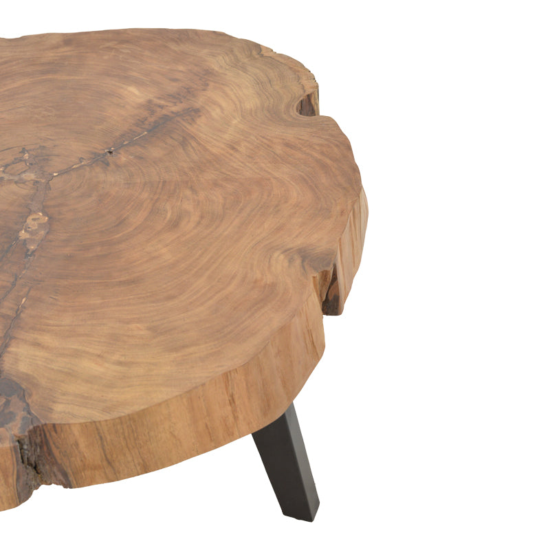 Sergio pakoworld coffee table natural solid acacia wood 100x80x45cm