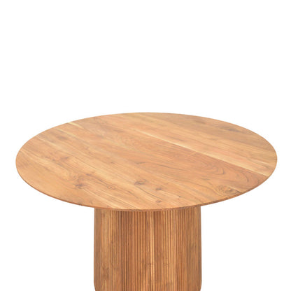 Canicule table pakoworld solid acacia wood in natural shade D120x79cm