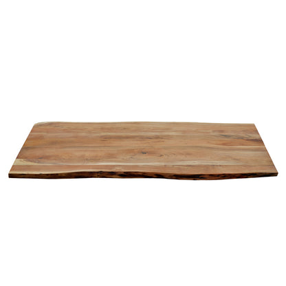 Table top Emilio pakoworld solid acacia wood in natural shade 200x95x3.6cm