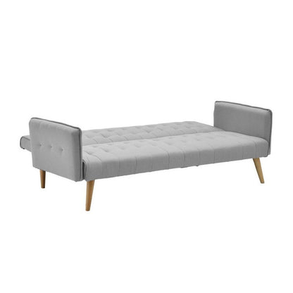 Sofa-bed Onero Inart grey fabric 187x85x80cm