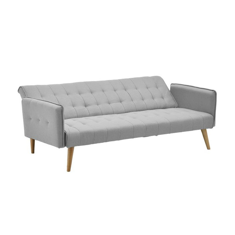 Sofa-bed Onero Inart grey fabric 187x85x80cm