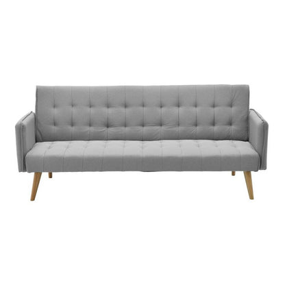 Sofa-bed Onero Inart grey fabric 187x85x80cm