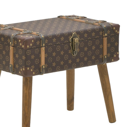 Trunk 2 pieces set Sarno Inart brown pu 60x34x45cm