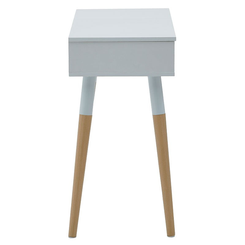 Dressing table with mirror Calpo Inart white melamine 80x40x76/114cm