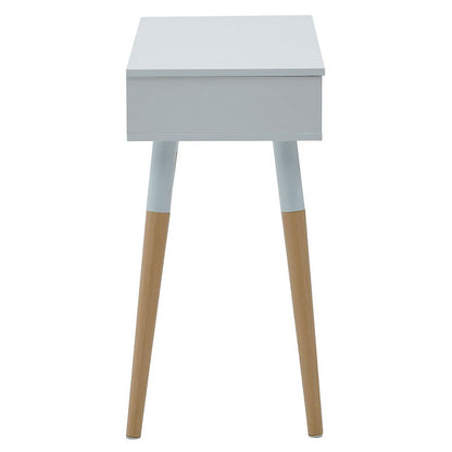 Dressing table with mirror Calpo Inart white melamine 80x40x76/114cm