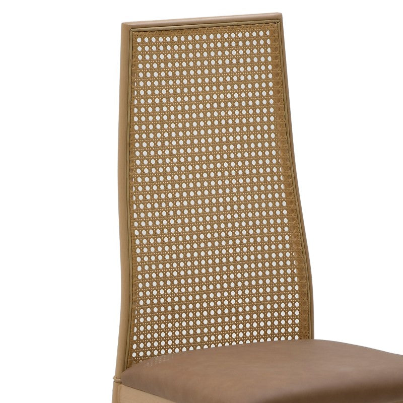 Chair Laspire Inart brown pu-rattan 40x49x96cm