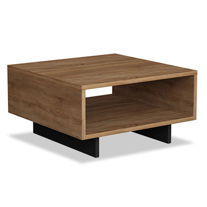 Coffee Table Hola pakoworld in oak - antracite color 60x60x32cm