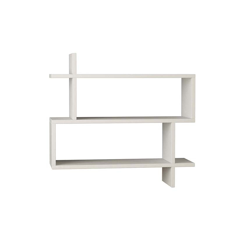 Wall shelf Paralel pakoworld white Color 70x22x65,5cm