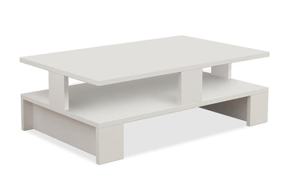 Coffee Table Mansu pakoworld in white color 80x50x27,5cm