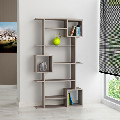 Soto pakoworld Bookcase in light mocha color 92x28x173cm