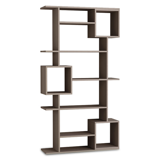 Soto pakoworld Bookcase in light mocha color 92x28x173cm