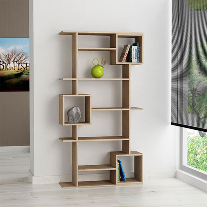 Soto pakoworld Bookcase in oak color 92x28x173cm