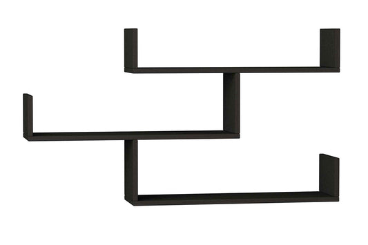 Wall shelf unit Tibet pakoworld anthracite 120x22x67cm