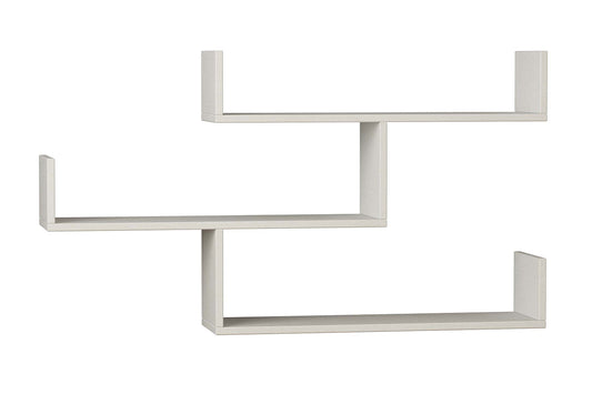 Wall shelf unit Tibet pakoworld white 120x22x67cm