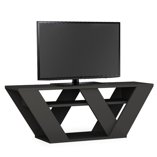 Pipralla pakoworld TV Stand in anthracite color 110x30x40cm