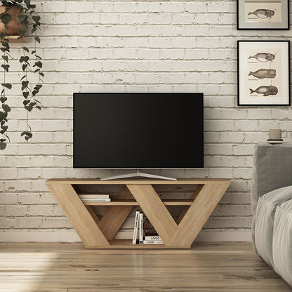 Pipralla pakoworld TV Stand in oak color 110x30x40cm