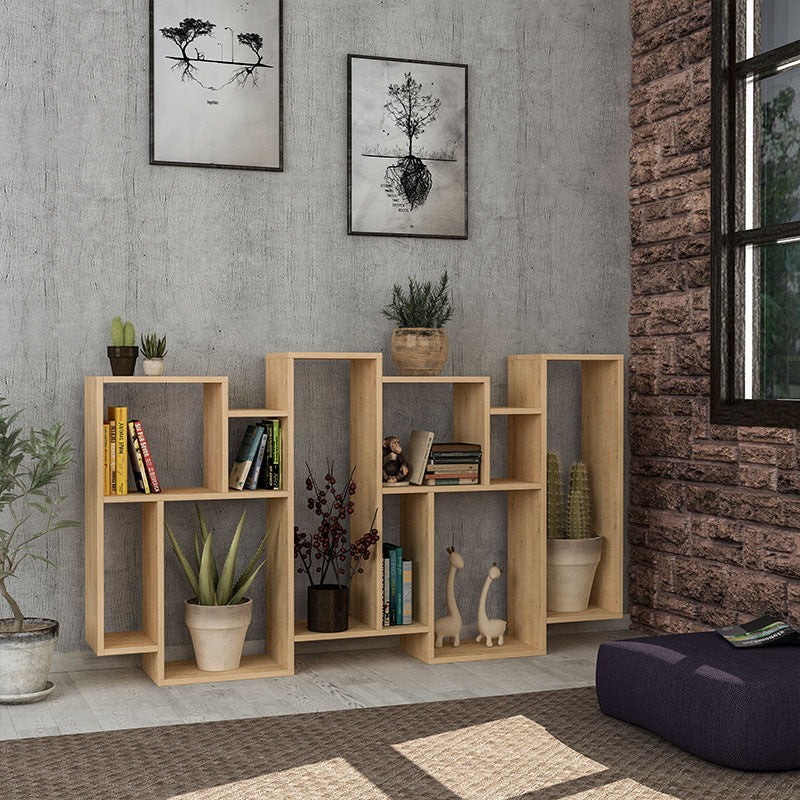 Karmato pakoworld Bookcase in natural color 96x25,5x168,5cm