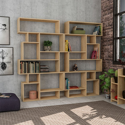 Karmato pakoworld Bookcase in natural color 96x25,5x168,5cm