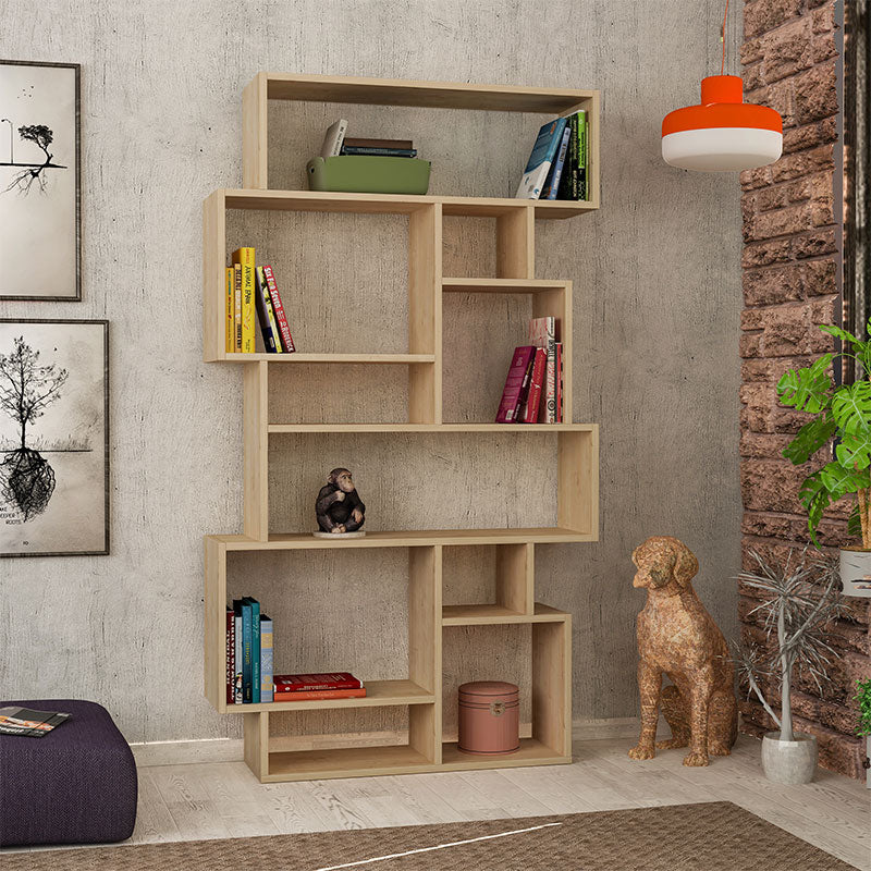 Karmato pakoworld Bookcase in natural color 96x25,5x168,5cm