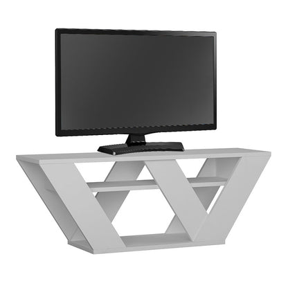 Pipralla pakoworld TV Stand in white color 110x30x40cm