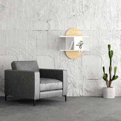 Wall shelf Lynx pakoworld natural-white 67x22x74cm