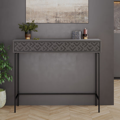 Console Elettra pakoworld anthracite-black 110x35.5x90cm