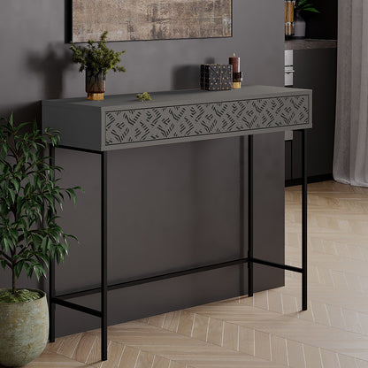 Console Elettra pakoworld anthracite-black 110x35.5x90cm