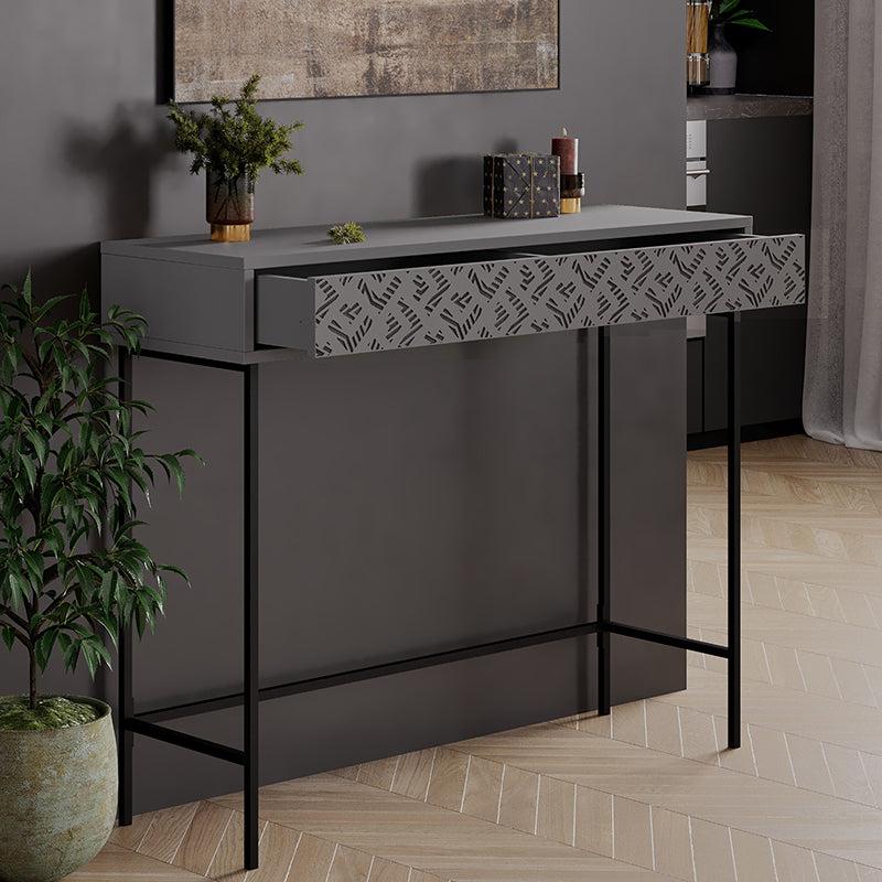 Console Elettra pakoworld anthracite-black 110x35.5x90cm