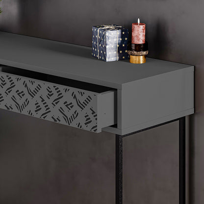 Console Elettra pakoworld anthracite-black 110x35.5x90cm