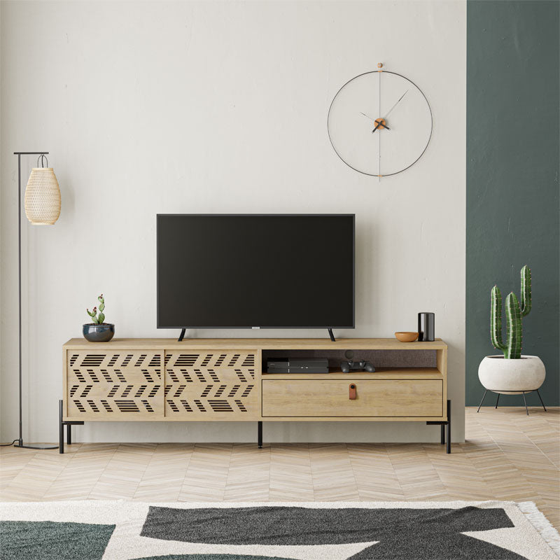 TV cabinet Melati pakoworld natural 170x45x48.5cm