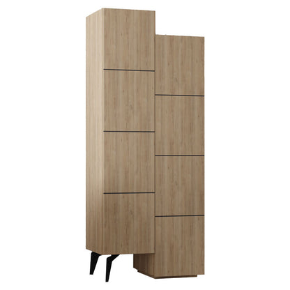 Multipurpose cabinet Romane cabinet pakoworld natural 62.2x37.4x155.4cm