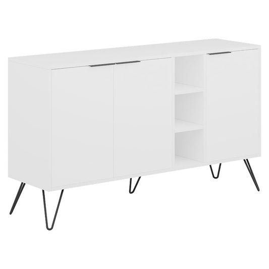 Buffet Clara pakoworld in white colour 142x35.5x82cm