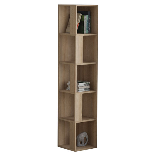 Corner bookcase Raphael pakoworld natural 31.5x31.5x159cm