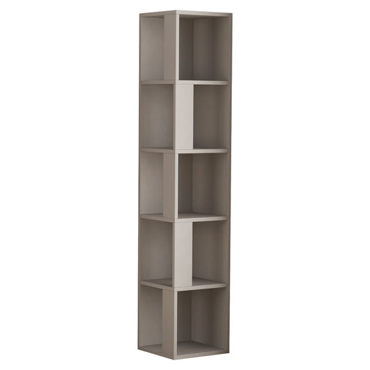 Corner bookcase Raphael pakoworld mocha 31.5x31.5x159cm