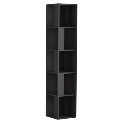 Corner bookcase Raphael pakoworld anthracite 31.5x31.5x159cm