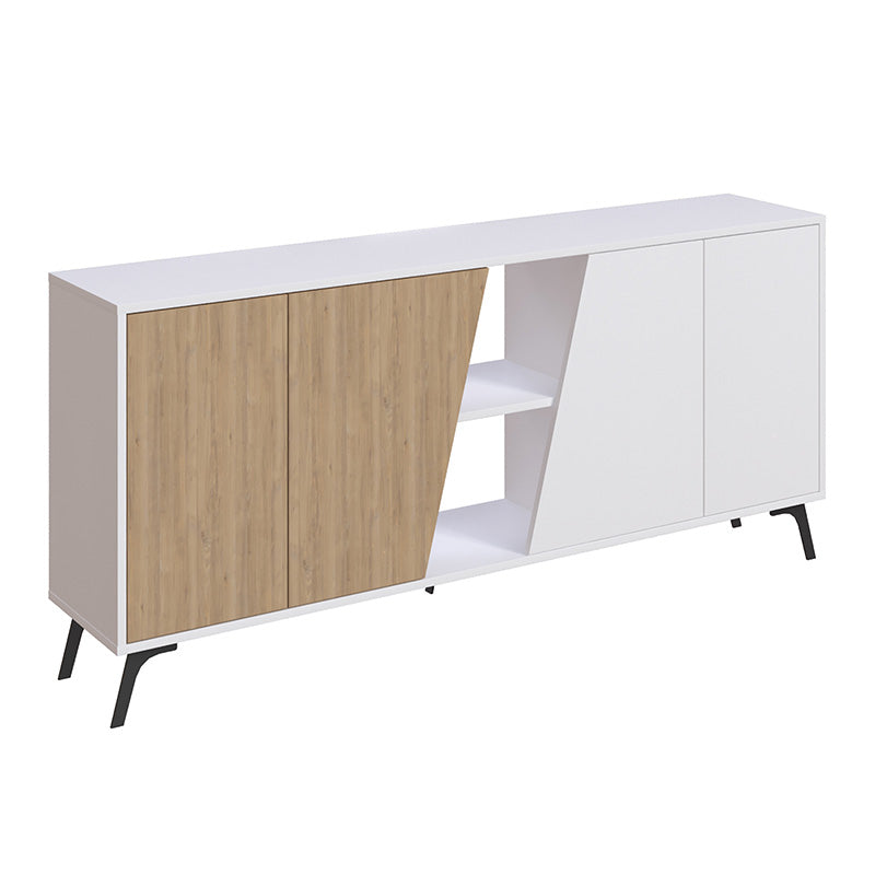 Buffet Hana pakoworld white-natural 180x35.5x82cm