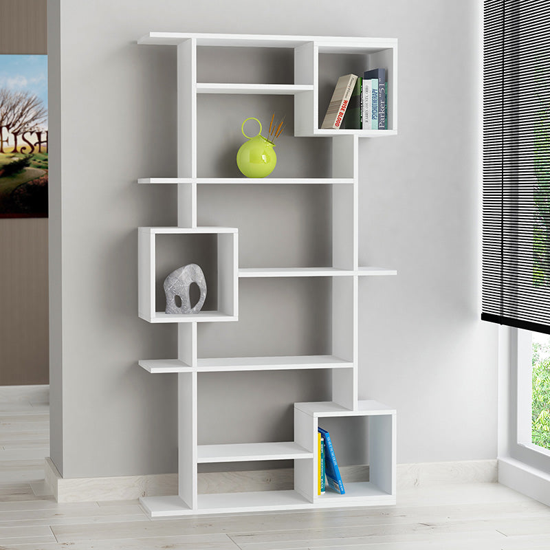 Soto pakoworld Bookcase in white color 92x28x173cm