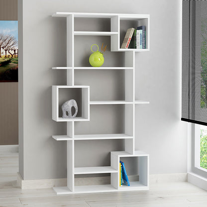 Soto pakoworld Bookcase in white color 92x28x173cm