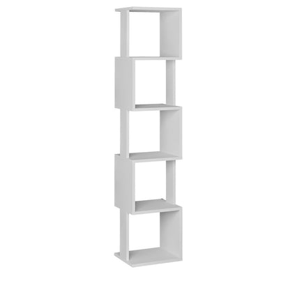 Bookcase - Column Piri pakoworld white melamine 35x30x161cm