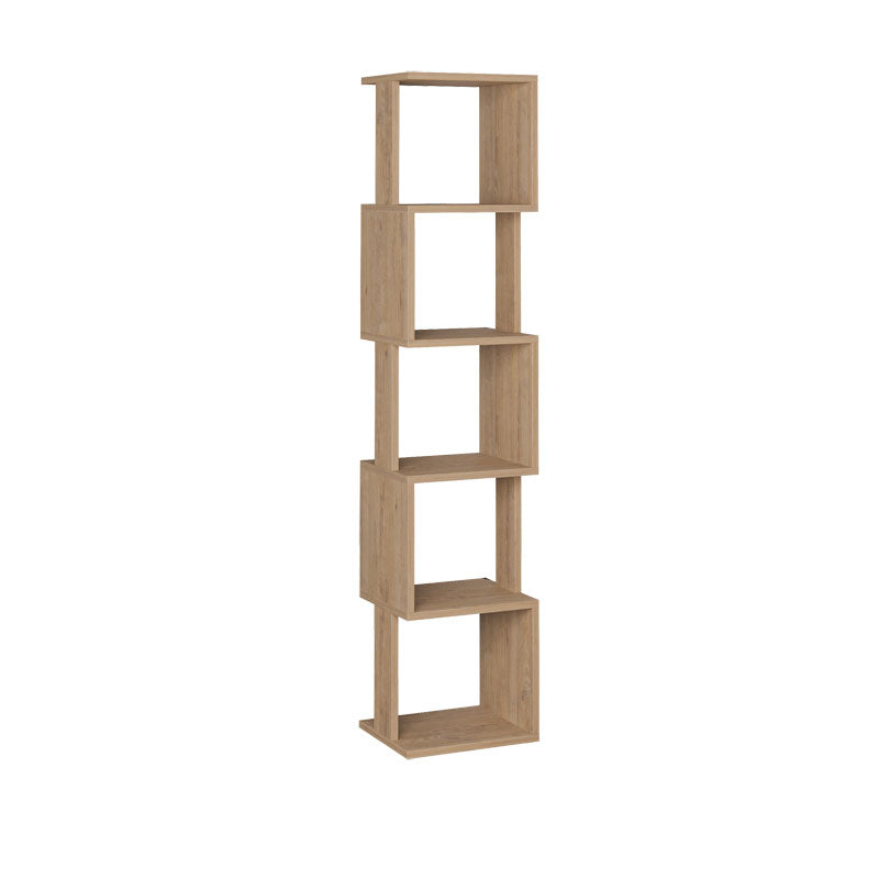 Bookcase - Column Piri pakoworld oak melamine 35x30x161cm