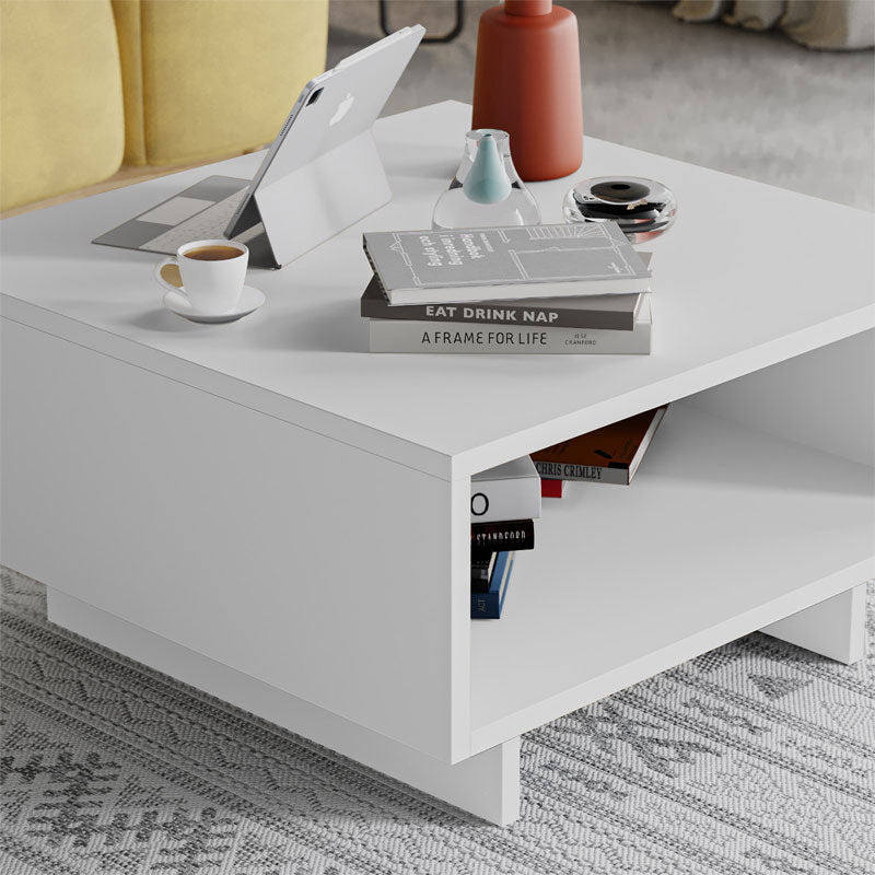 Coffee Table Hola pakoworld white 60x60x32cm