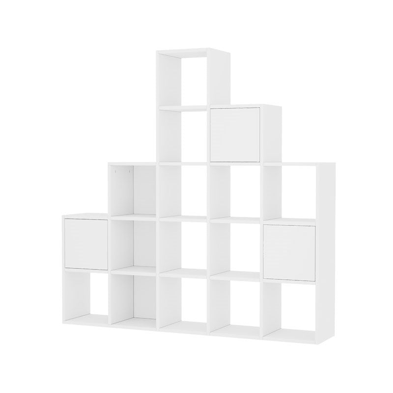 Bookcase Paleo pakoworld white melanine 150.8x28.x150.8cm