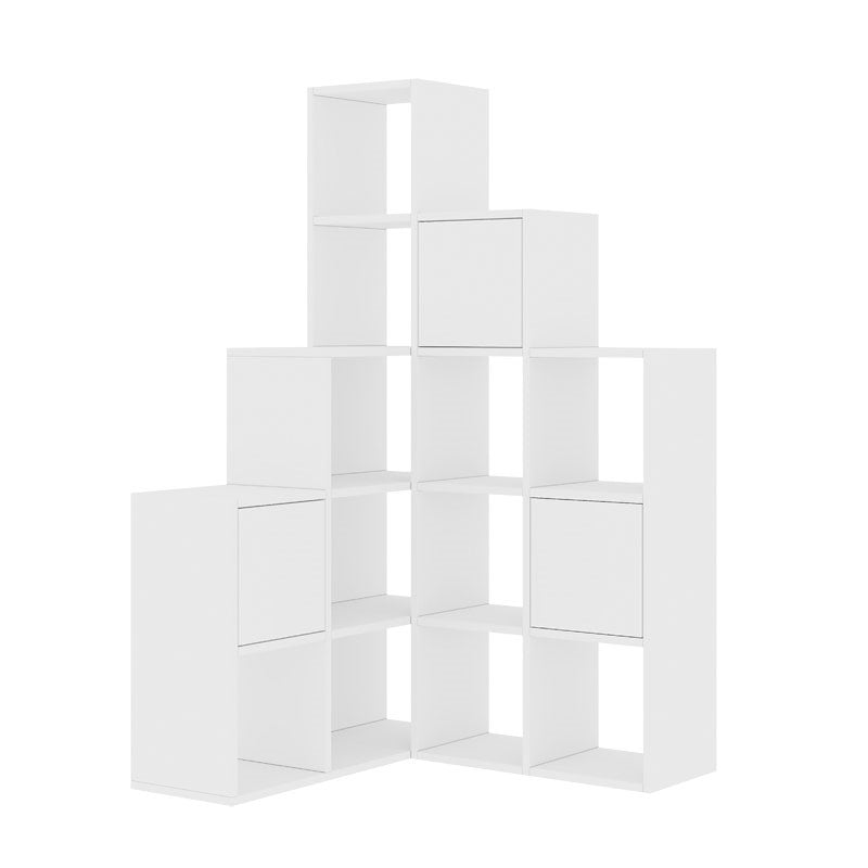 Bookcase Paleo pakoworld white melanine 150.8x28.x150.8cm