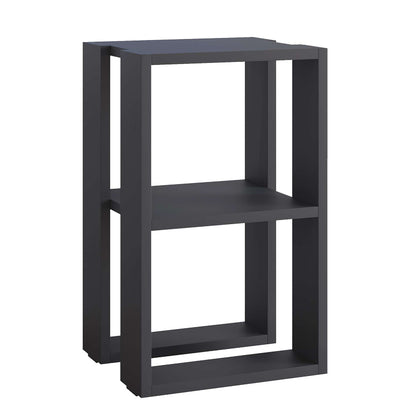 Nightstand Passion pakoworld melamine in anthracite color 34x30x55cm