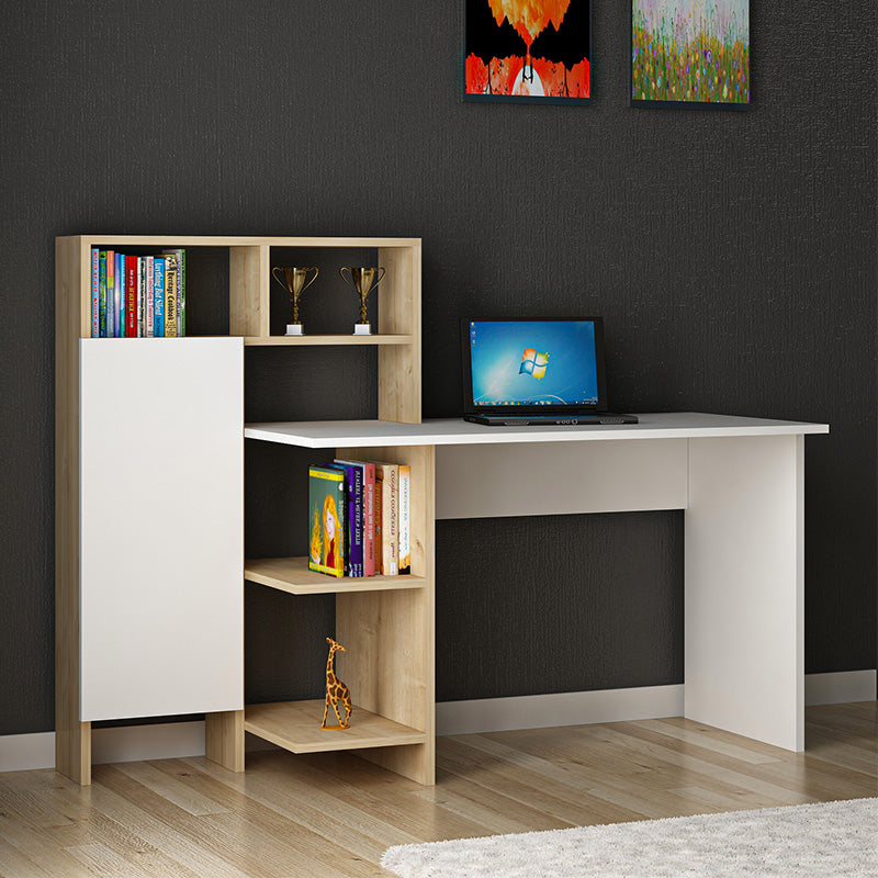 Office desk Slate pakoworld white-oak 20x60x112cm