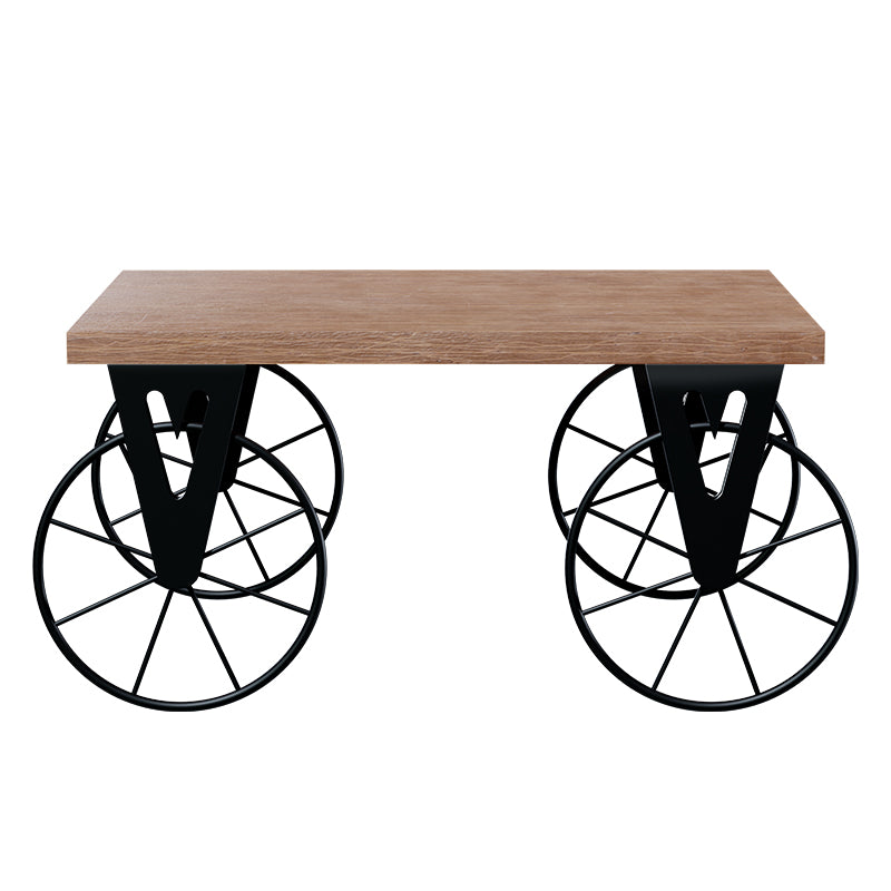 Coffee table Bike pakoworld in black-walnut color 85x55x41cm