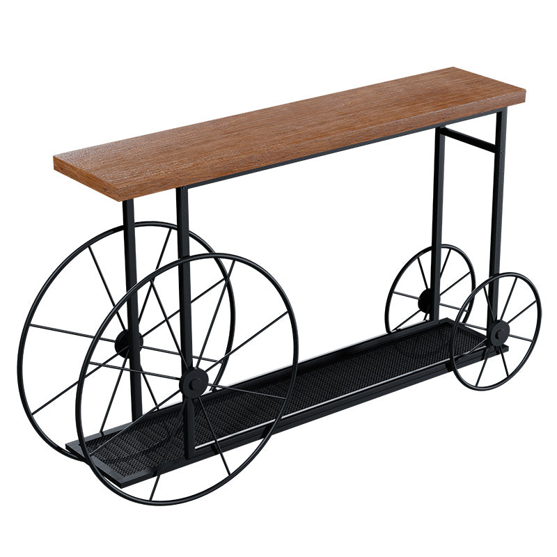 Console Bike pakoworld in black-walnut color 148x28x85cm