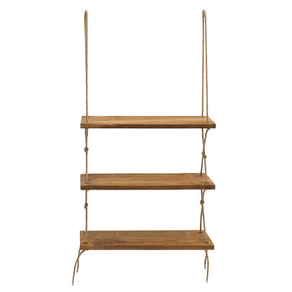Wall shelf unit Anaba pakoworld walnut 48,5x12x103cm